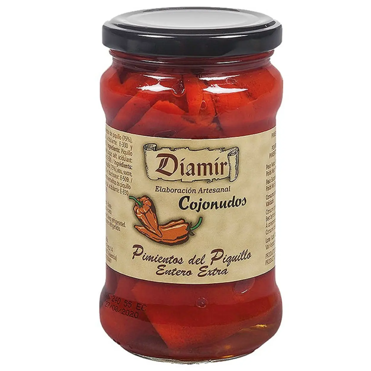 Pimientos de piquillo enteros Diamir 290gr