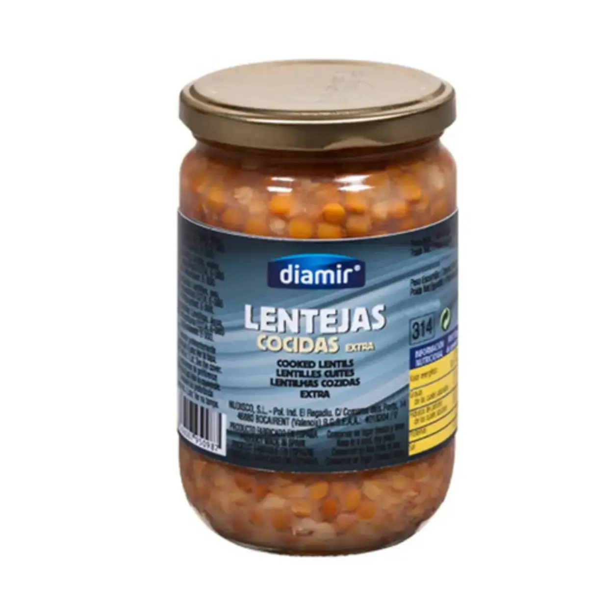 Lentejas cocidas extra