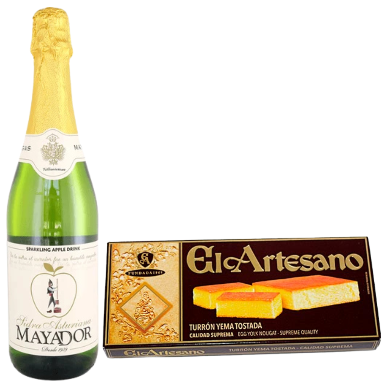 Sidra y Turron de Yema tostada