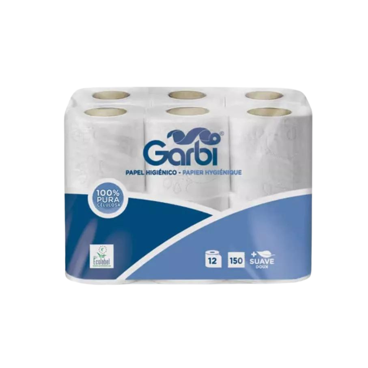 Papel sanitario/2 capas/380hojas/6und