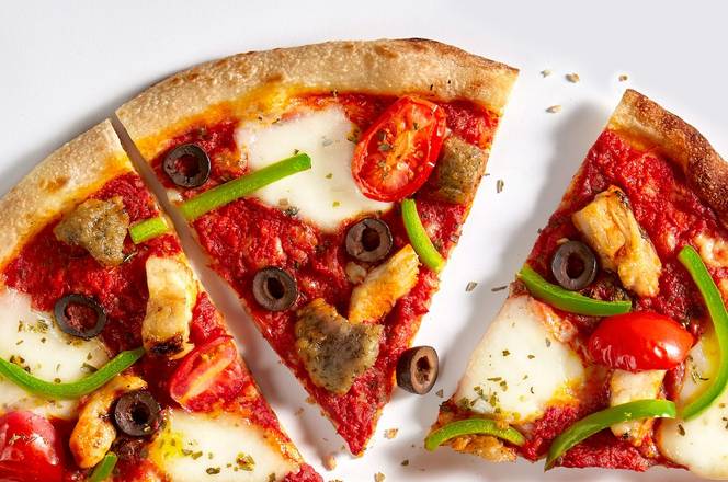 Pizza Queso blanco con pimiento