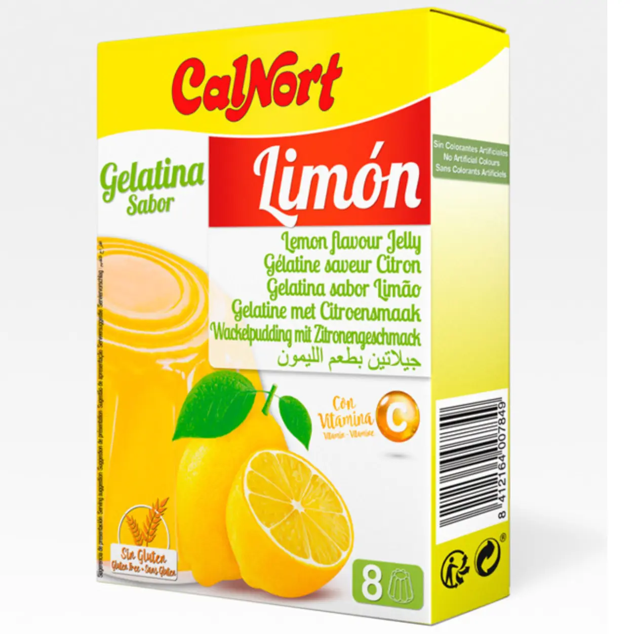 Gelatina sabor Limón