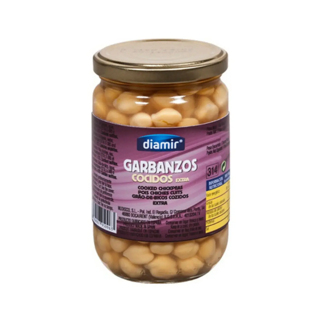 Garbanzos Cocidos Diamir