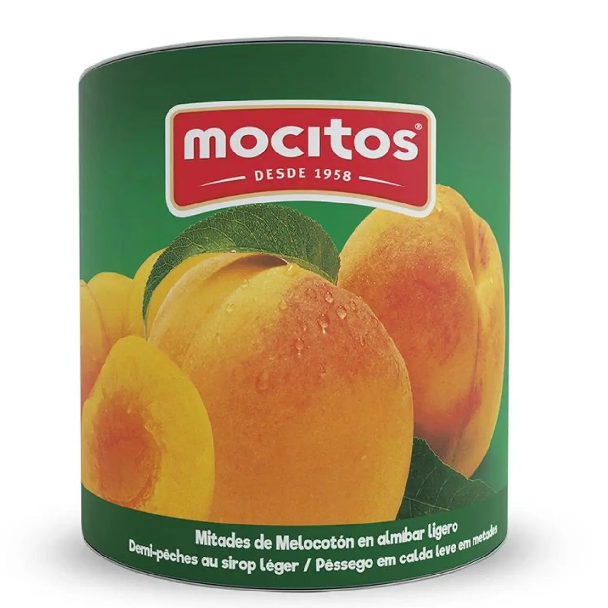 MITADES DE MELOCOTÓN EN ALMÍBAR Y SIN AZÚCAR