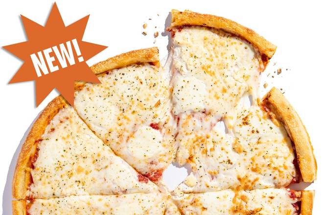 Pizza Queso Blanco con cebolla